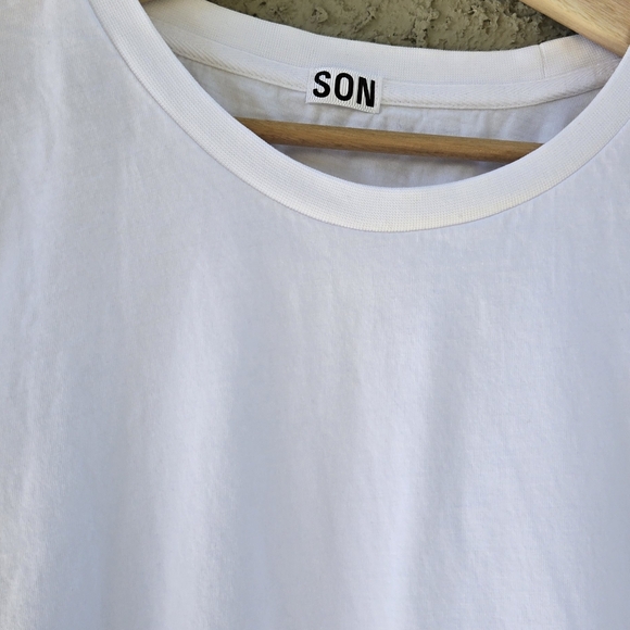 Son Of A Tailor White Supima Cotton Tee Shirt - Picture 4 of 10